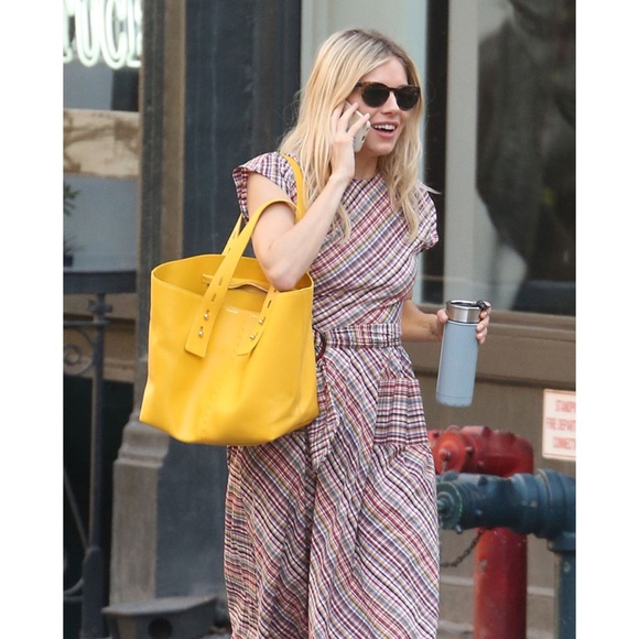 Frame Les Second Medium White Leather Tote - Picture 9 of 14